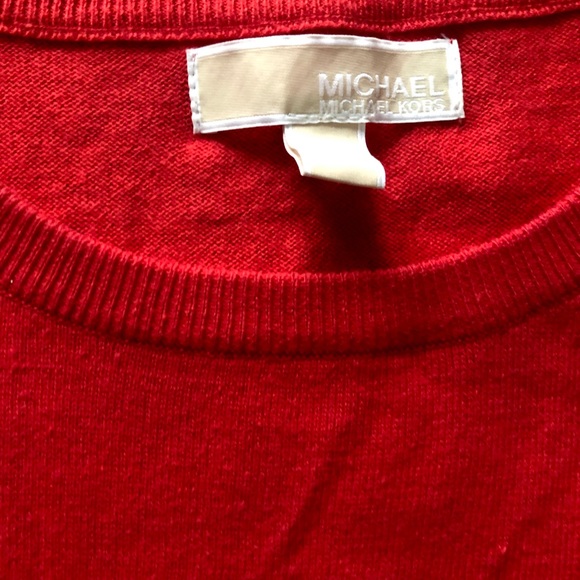 Michael Kors Tomato Tunic Sweater with Zippers - Picture 2 of 3